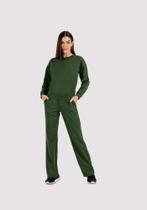 Conjunto em Malha com Blusão e Calça Reta Graphene G1004