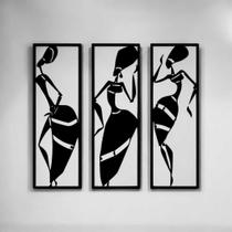 Conjunto em MDF Africanas, Decoração , Artesanato. Conjunto em MDF Africanas, Decoração , Artesanato.