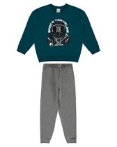 Conjunto em Moletom Infantil Menino Flanelado Blusão Calça Moletom cpunho - Malwee Kids