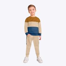 Conjunto em Moletom Peluciado Infantil Masculino Milon 2000151 Conjunto em Moletom Peluciado Infantil Masculino Milon 2000151