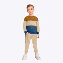 Conjunto em Moletom Peluciado Infantil Masculino Milon 2000151