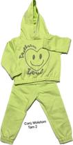 Conjunto em moletom tamanhos 2 e 6