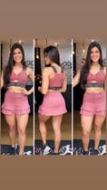 Conjunto em poliamida com elásticos Conjunto em poliamida com elásticos