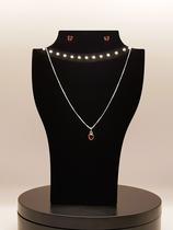 Conjunto em Prata 925 Coração Zircônia Vermelha - Brilho Apaixonante Conjunto em Prata 925 Coração Zircônia Vermelha - Brilho Apaixonante