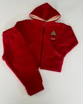 Conjunto em soft liso e pêlo