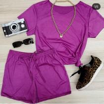 Conjunto em suede Conjunto em suede