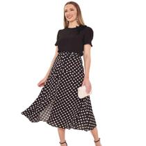 Conjunto em tecido crepe testurizado fascinius Conjunto em tecido crepe testurizado fascinius