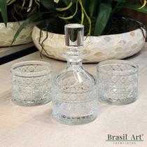 Conjunto Empilhável de 3 Peças para Whisky em Vidro 1x280ml + 2x245ml Conjunto Empilhável de 3 Peças para Whisky em Vidro 1x280ml + 2x245ml