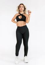 Conjunto Empina Bumbum + Top Preto Basic