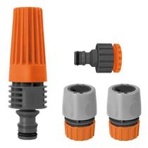 Conjunto Engate Rápido e Esguicho Tramontina em Plástico para Mangueiras 1/2" Conjunto Engate Rápido e Esguicho Tramontina em Plástico para Mangueiras 1/2"