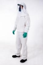 Conjunto EPI Tratorizado Proteção Agrícola Pulverização Completo Jaleco Calça Boné Touca Viseira Com CA