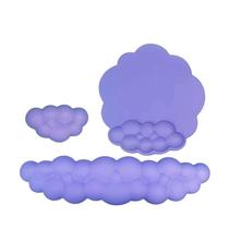 Conjunto ergonômico de descanso de pulso com mouse pad de couro genérico roxo Conjunto ergonômico de descanso de pulso com mouse pad de couro genérico roxo