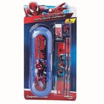 Conjunto Escolar Amazing Spiderman - Blister - 6 Itens - Molin