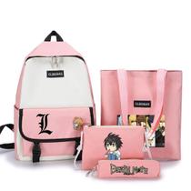 Conjunto escolar Deaths Notes dazais osamus para crianças, 4 unidades