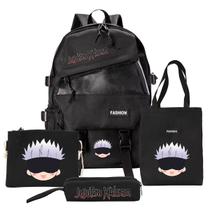 Conjunto escolar Jujutsus Kaisens Gojos Satorus Cartoon Kids 4 unidades