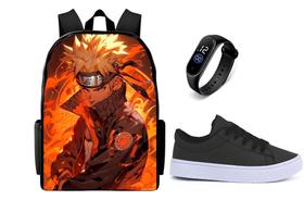 Conjunto Escolar Masculino Tenis Casual Mais Relogio Digital E Mochila Estampada Conjunto Escolar Masculino Tenis Casual Mais Relogio Digital E Mochila Estampada