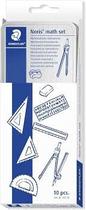 Conjunto escolar para desenho geometrico 10 pcs - staedtler