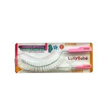 Conjunto Escova Curva de Limpar mamadeira e Limpa bico - Lully Bebe