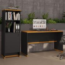 Conjunto Escritório 2 Peças Mesa e Armário Berlin Conjunto Escritório 2 Peças Mesa e Armário Berlin