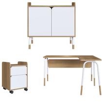 Conjunto Escritório 3 Peças 28001X997X998 Hanover Branco Artesano