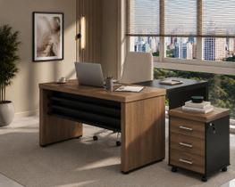 Conjunto Escritório ARTANY: Mesa c/ extensor e Gaveteiro