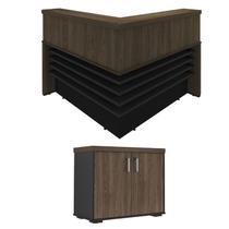 Conjunto Escritório: Balcão 6113 + Balcão duas Portas 6169 Conjunto Escritório: Balcão 6113 + Balcão duas Portas 6169