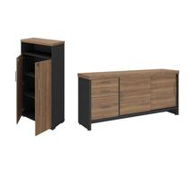 Conjunto Escritório: Balcão 6177 + Armário 6369