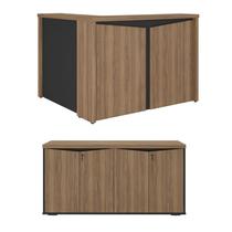 Conjunto Escritório: Balcão Atendimento 6309 + Balcão 6293