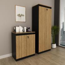 Conjunto Escritório Com Armario e Balcão AME/PT - Tecno Conjunto Escritório Com Armario e Balcão AME/PT - Tecno