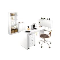 Conjunto Escritorio Completo 5 Peças CJ20 Branco Tecno Mobili Conjunto Escritorio Completo 5 Peças CJ20 Branco Tecno Mobili