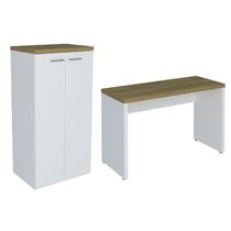 Conjunto Escritório Home: Escrivaninha 6095 + Armário 6094