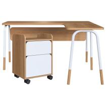 Conjunto Escritorio Home Office 2 Peças 28001x27998 Branco Hanover Artesano Hanover Branco Conjunto Escritorio Home Office 2 Peças 28001x27998 Branco Hanover Artesano Hanover Branco