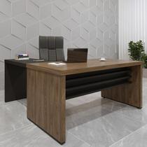 Conjunto Escritório Home Office 2 peças com Mesa Tamburato 160cm Mesa de Apoio Conjunto Escritório Home Office 2 peças com Mesa Tamburato 160cm Mesa de Apoio