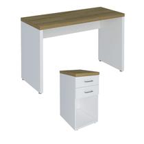 Conjunto Escritório Home Office: Mesa 6095 + Gaveteiro 6096 Conjunto Escritório Home Office: Mesa 6095 + Gaveteiro 6096