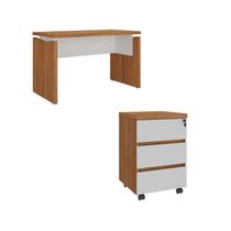 Conjunto Escritório: Mesa 6298 + Gaveteiro 6296