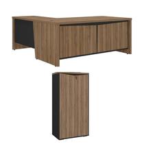 Conjunto Escritório: Mesa Chefia 6221 + Armário 6289 Conjunto Escritório: Mesa Chefia 6221 + Armário 6289