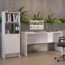 Conjunto Escritório Mesa e Armário Office Berlin - MAGALU