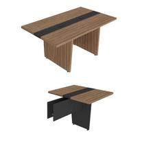 Conjunto Escritório: Mesa Reunião 6376 + 1 Módulo 6378