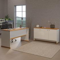 Conjunto Escritório Office Mesa e Buffet Berlin ViaNossa