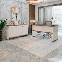Conjunto Escritório Office Mesa Escrivaninha e Buffet Balcão Aparador Moscou Via Nossa