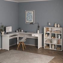 Conjunto Escrivaninha Cannes e Estante Book com Diversos Nichos