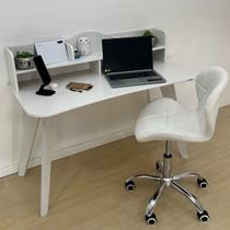 Conjunto Escrivaninha com Nichos e Cadeira Slim Conjunto Escrivaninha com Nichos e Cadeira Slim
