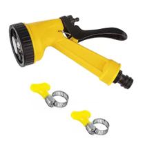 Conjunto Esguicho 5 Jatos + Abraçadeiras Mangueira Jardim Conjunto Esguicho 5 Jatos + Abraçadeiras Mangueira Jardim