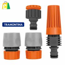 Conjunto Esguicho Regulável Kit Bico Engate Rápido 4 Peças