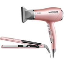 Conjunto Especial Secador de Cabelos + Prancha Alisadora Golden Rose Line Kt-83 Mondial Conjunto Especial Secador de Cabelos + Prancha Alisadora Golden Rose Line Kt-83 Mondial
