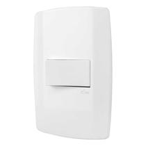 Conjunto Espelho 4x2 com Interruptor Paralelo 10A 250V~ Horizontal Linha Slim Ilumi - 80223