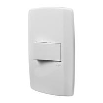 Conjunto Espelho 4x2 com Interruptor Simples 10A 250V~ Horizontal Linha Slim Ilumi - 80173