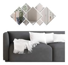 Conjunto Espelho Acrílico Losango 7 Peças Sala de Jantar Conjunto Espelho Acrílico Losango 7 Peças Sala de Jantar