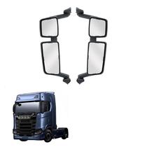 Conjunto Espelho Scania S6 NTG Convexo Com Auxiliar Par Conjunto Espelho Scania S6 NTG Convexo Com Auxiliar Par