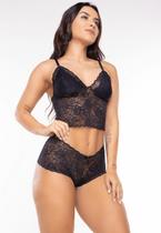 Conjunto Espera Marido Renda Sem Bojo Com Forro Conjunto Rendado Sensual Lingerie Feminina Moda Intima